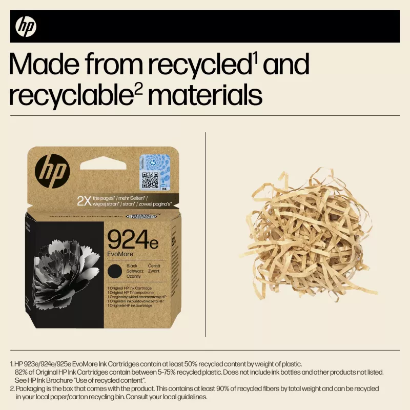 HP 924e EvoMore Negro Cartucho de tinta original