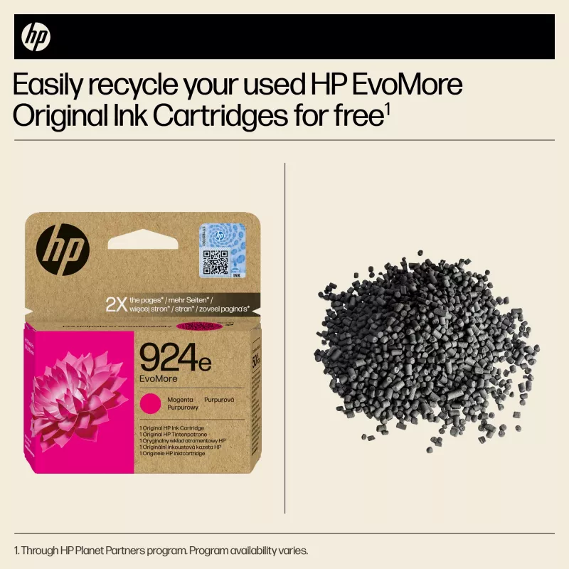 HP 924e EvoMore Magenta Cartucho de tinta original