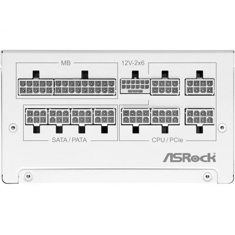 ASROCK Steel Legend SL-850G 850 W 80+ Gold fuente de alimentación ATX blanca