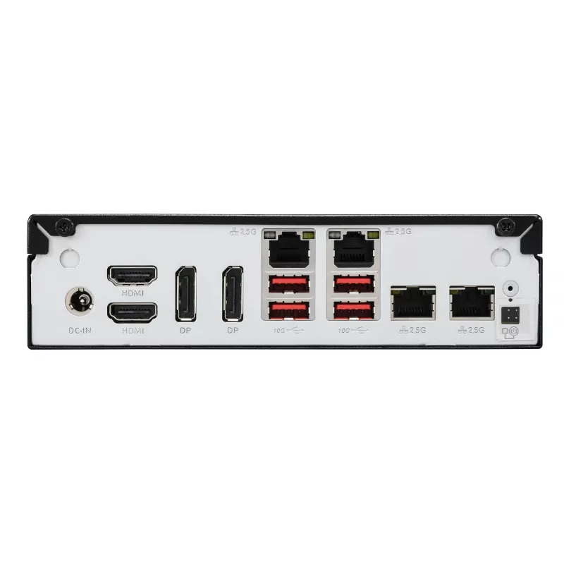 Shuttle Slim AI PC DN11H7 Intel Core Ultra 7 155H, gráfica Intel Arc, 2xHDMI, 2x DP, 4x 2.5 Gbit LAN, VESA, funcionamiento continuo 24/7
