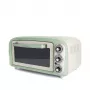 Ariete 979 Design horno eléctrico 18 litros, apto para pizza de 30 cm, 1380 W, 3 niveles de inserción, temporizador de 60 minutos, acero inoxidable, verde pastel