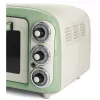 Ariete 979 Design horno eléctrico 18 litros, apto para pizza de 30 cm, 1380 W, 3 niveles de inserción, temporizador de 60 minutos, acero inoxidable, verde pastel