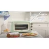 Ariete 979 Design horno eléctrico 18 litros, apto para pizza de 30 cm, 1380 W, 3 niveles de inserción, temporizador de 60 minutos, acero inoxidable, verde pastel