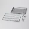 Ariete 979 Design horno eléctrico 18 litros, apto para pizza de 30 cm, 1380 W, 3 niveles de inserción, temporizador de 60 minutos, acero inoxidable, verde pastel
