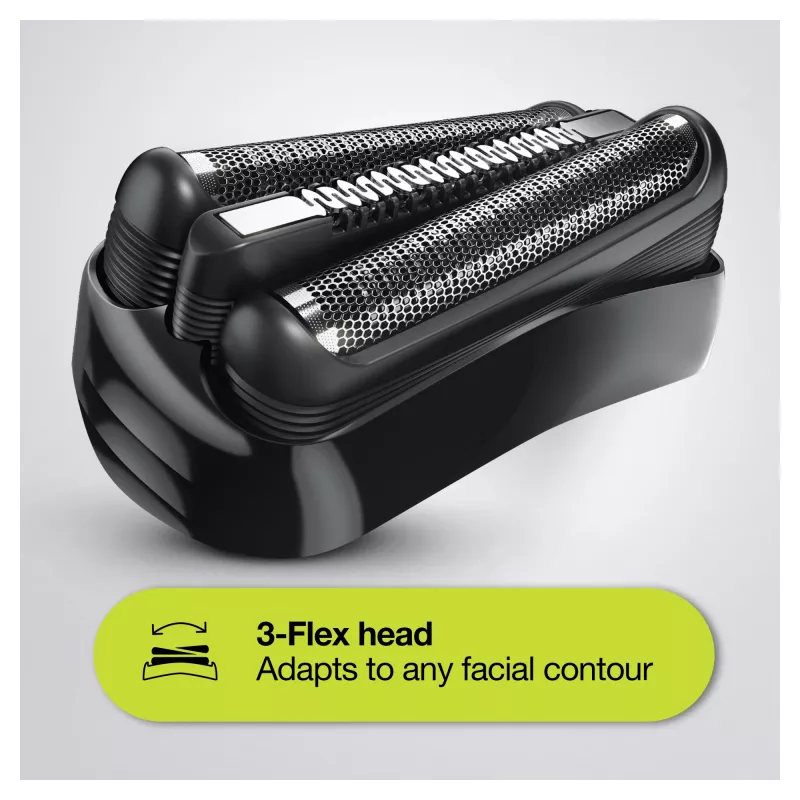 Braun Series 3 Shave&Style 300BT afeitadora eléctrica, afeitadora para hombre, negro/Volt Green