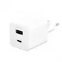 PanzerGlass empower™ by ® Cargador Turbo 35W incl. USB-C + USB-A | enchufe EU | blanco plateado