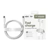 PanzerGlass empower™ by ® Racing cable USB-C a USB-C 240W | USB 2.0 | 2 m | blanco plateado