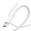 PanzerGlass empower™ by ® Racing cable USB-C a USB-C 240W | USB 2.0 | 2 m | blanco plateado
