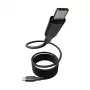 PanzerGlass empower™ by ® Magnetic cable USB-C a USB-C 240W | USB 2.0 | 1,5 m | Space Black