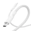 PanzerGlass empower™ by ® Racing cable USB-C a USB-C 60W | USB 2.0 | 2 m | blanco plateado