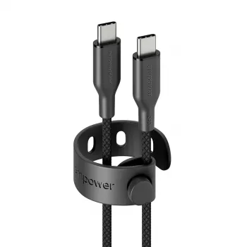 PanzerGlass empower™ by ® Racing cable USB-C a USB-C 240W | USB 2.0 | 1,2 m | Space Black
