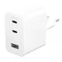 PanzerGlass empower™ by ® Cargador múltiple Turbo 70W incl. 2 x USB-C + USB-A | enchufe EU | blanco plateado