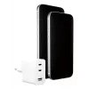 PanzerGlass empower™ by ® Cargador múltiple Turbo 70W incl. 2 x USB-C + USB-A | enchufe EU | blanco plateado