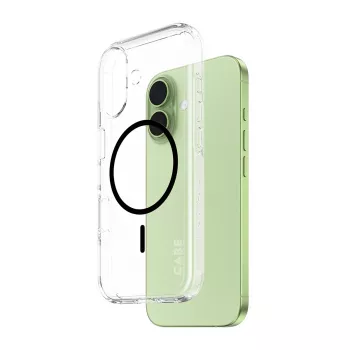 Funda PanzerGlass CARE by Flagship Case transparente Urban Explorer negra MagSafe iPhone 17
