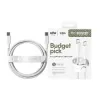 PanzerGlass empower™ by ® Racing cable USB-C a USB-C 60W | USB 2.0 | 1,2 m | blanco plateado