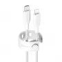 PanzerGlass empower™ by ® Racing cable USB-C a Lightning 60W | USB 2.0 | 1,2 m | blanco plateado