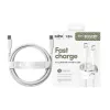 PanzerGlass empower™ by ® Racing cable USB-C a USB-C 240W | USB 2.0 | 1,2 m | blanco plateado