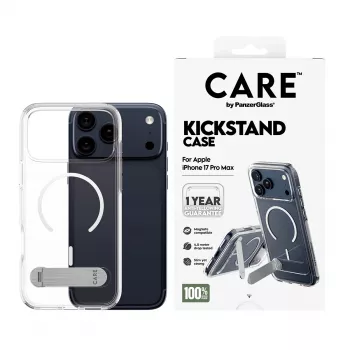 PanzerGlass CARE™ by ® Funda transparente con patas y MagSafe iPhone 17 Pro Max
