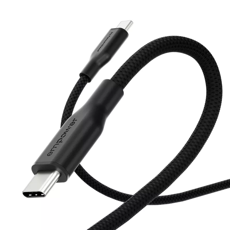 PanzerGlass empower™ by ® Cable Racing 60W USB-C a USB-C | USB 2.0 | 2M | Negro espacial