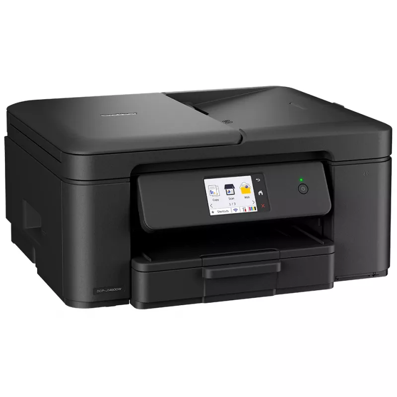 Broder Impresora de inyección de tinta WLAN compacta 3 en 1 DCP-J1460DW, inyección de tinta, impresión en color, 1200 x 6000 DPI, copia en color, A4, negro