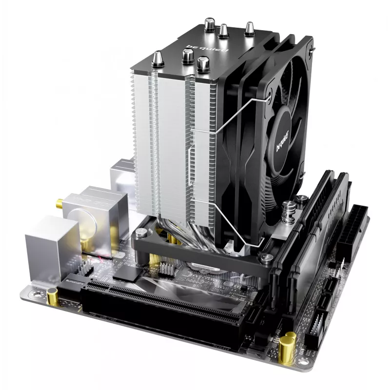 be quiet Pure Rock slim 3 Disipador de CPU por aire 10 cm Plata 1 unidad