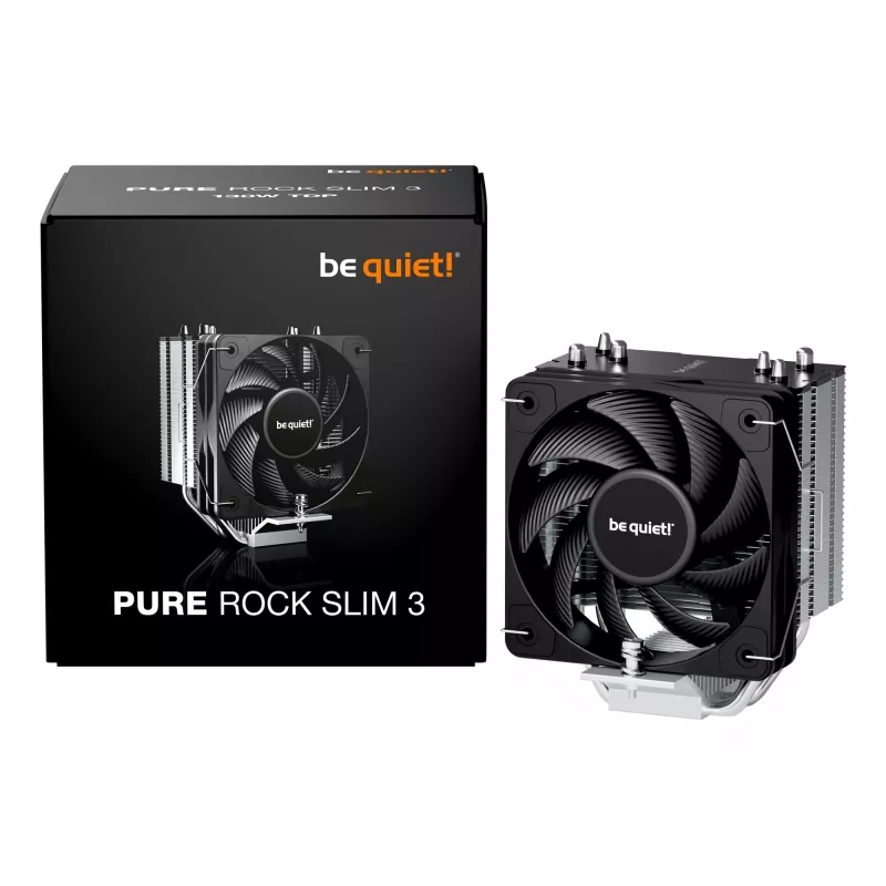 be quiet Pure Rock slim 3 Disipador de CPU por aire 10 cm Plata 1 unidad