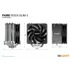 be quiet Pure Rock slim 3 Disipador de CPU por aire 10 cm Plata 1 unidad