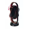 Unold 86535 calefactor cerámico 3D, 1800 W, mando a distancia, oscilación de 80°, inclinación de 45°, temporizador de 8 h, negro/cobre