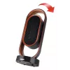 Unold 86535 calefactor cerámico 3D, 1800 W, mando a distancia, oscilación de 80°, inclinación de 45°, temporizador de 8 h, negro/cobre