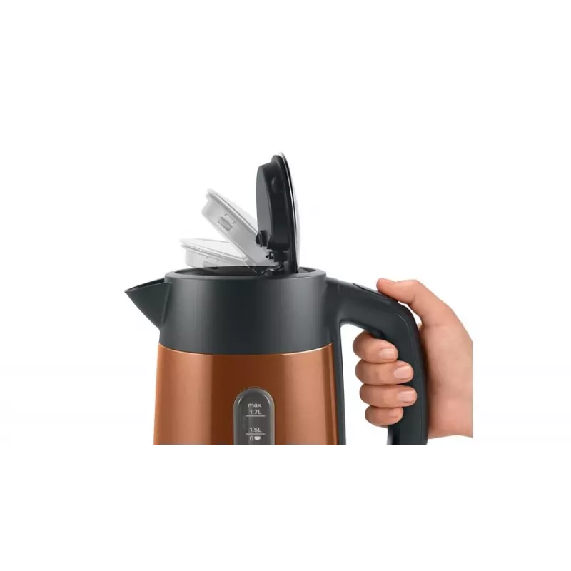 Bosch TWK4P439 hervidor eléctrico 1,7 L 2400 W Negro, Oro
