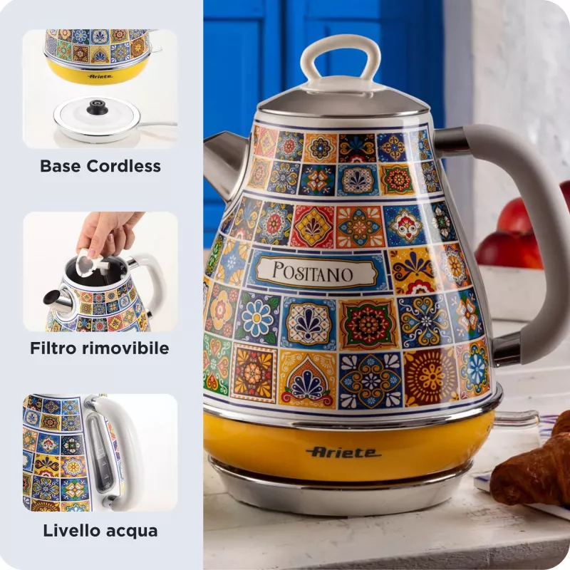 Hervidor Ariete 2869/0P 1,7L 2200W Multicolor Amarillo