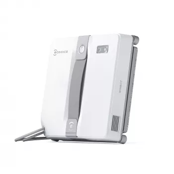 Limpiacristales Ecovacs WINBOT MINI — ventosa, batería de iones de litio, ventana mín. 22×25 cm, 1,3 kg, 215×215×55 mm, gris/blanco