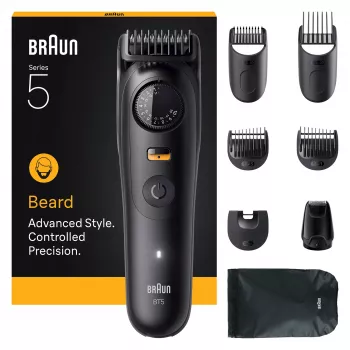 Braun BeardTrimmer 5 BT5560 recortadora de barba batería 40 2 cm Húmedo y seco Negro