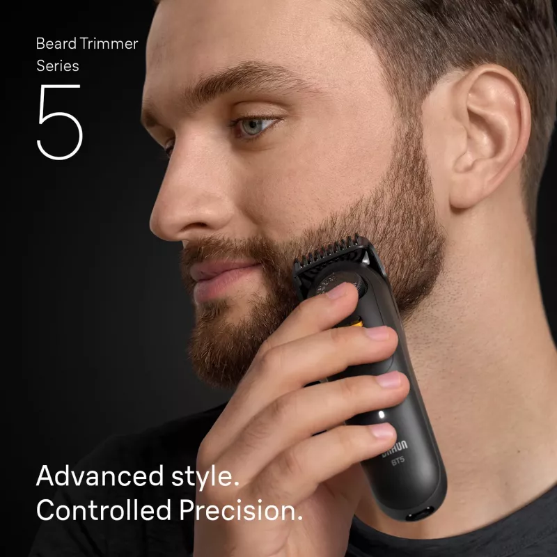 Braun BeardTrimmer 5 BT5560 recortadora de barba batería 40 2 cm Húmedo y seco Negro