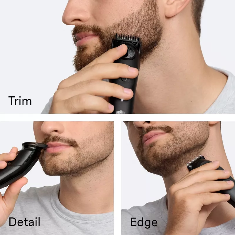 Braun BeardTrimmer 5 BT5560 recortadora de barba batería 40 2 cm Húmedo y seco Negro