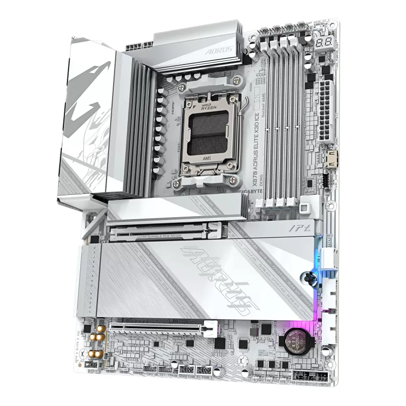 Placa base GIGABYTE X870 AORUS ELITE X3D ICE, AMD X870, Socket AM5, ATX
