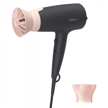 Philips 3000 series BHD350/10 secador de pelo, DC, negro, rosa, anilla de suspensión, 1,8 m, 2100 W, 220 - 240 V
