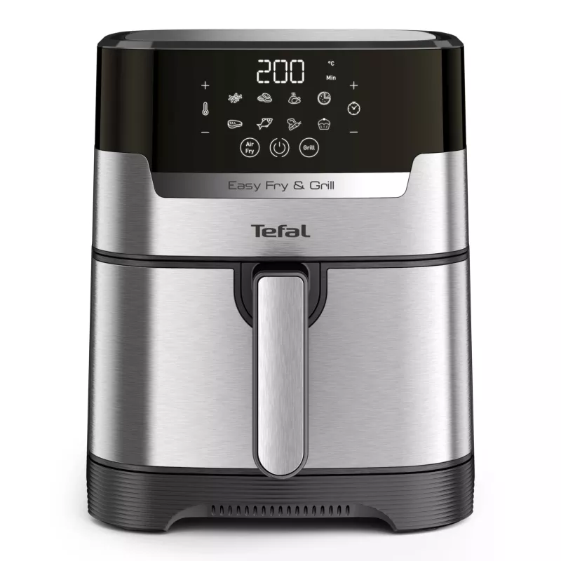 Tefal Easy Fry & Grill EY505D aparato individual 4,2 L independiente 1550 W freidora de aire acero inoxidable