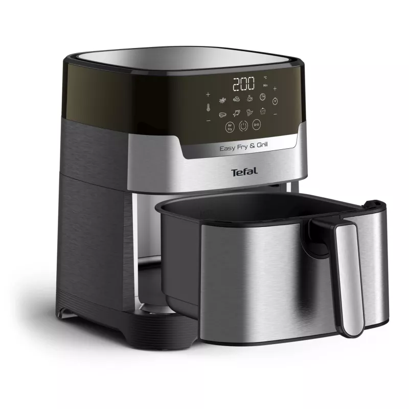 Tefal Easy Fry & Grill EY505D aparato individual 4,2 L independiente 1550 W freidora de aire acero inoxidable