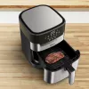 Tefal Easy Fry & Grill EY505D aparato individual 4,2 L independiente 1550 W freidora de aire acero inoxidable