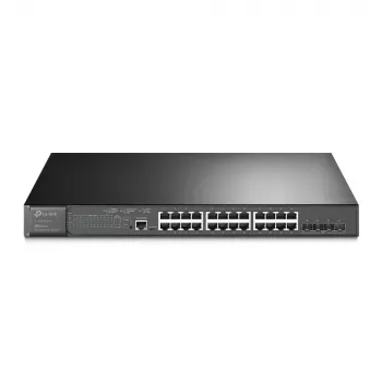 TP-Link Omada switch gestionado L2+ de 24 puertos Gigabit y 4 puertos 10GE SFP+ con 24 puertos PoE+