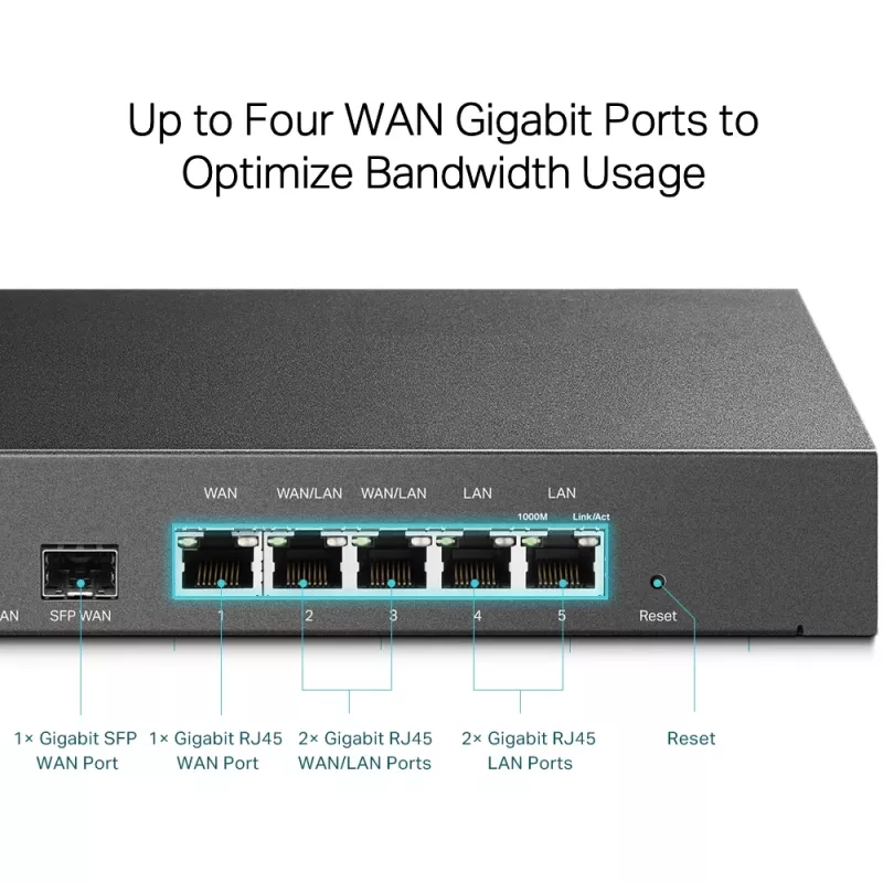 TP-Link SafeStream router VPN Gigabit Multi-WAN, WAN Ethernet, Gigabit Ethernet, negro