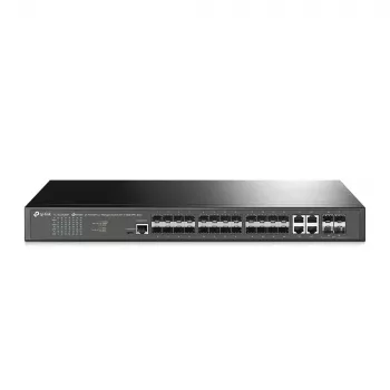 TP-Link Omada switch gestionado L2+ de 24 puertos SFP con 4 ranuras 10GE SFP+