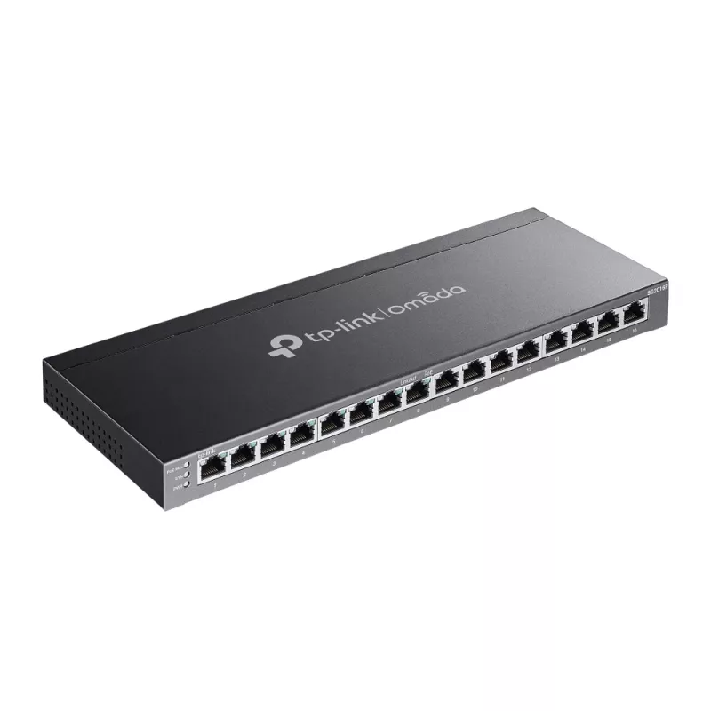 TP-Link Omada switch inteligente de 16 puertos Gigabit con 8 puertos PoE+, gestionado, L2/L2+, Gigabit Ethernet (10/100/1000), Power over Ethernet (PoE), montaje en rack