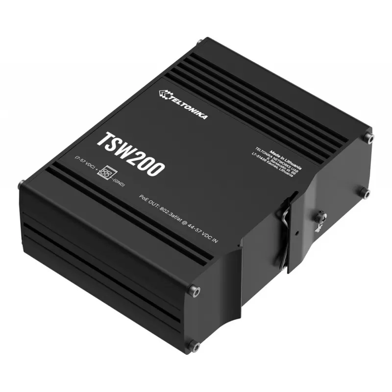 TELTONIKA TSW200 switch Ethernet Gigabit industrial no gestionado PoE+
