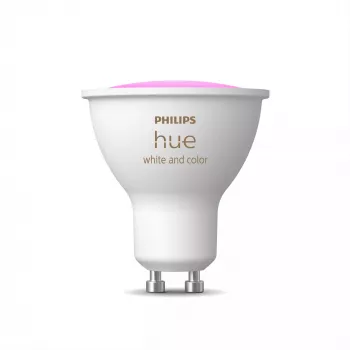 Philips Hue White and colour ambience GU10 – foco inteligente, Bluetooth/Zigbee, LED, GU10, GU10, 2000 K, 6500 K