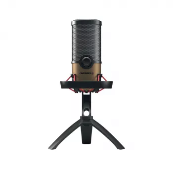 CHERRY UM 9.0 PRO RGB micrófono de mesa negro, cobre