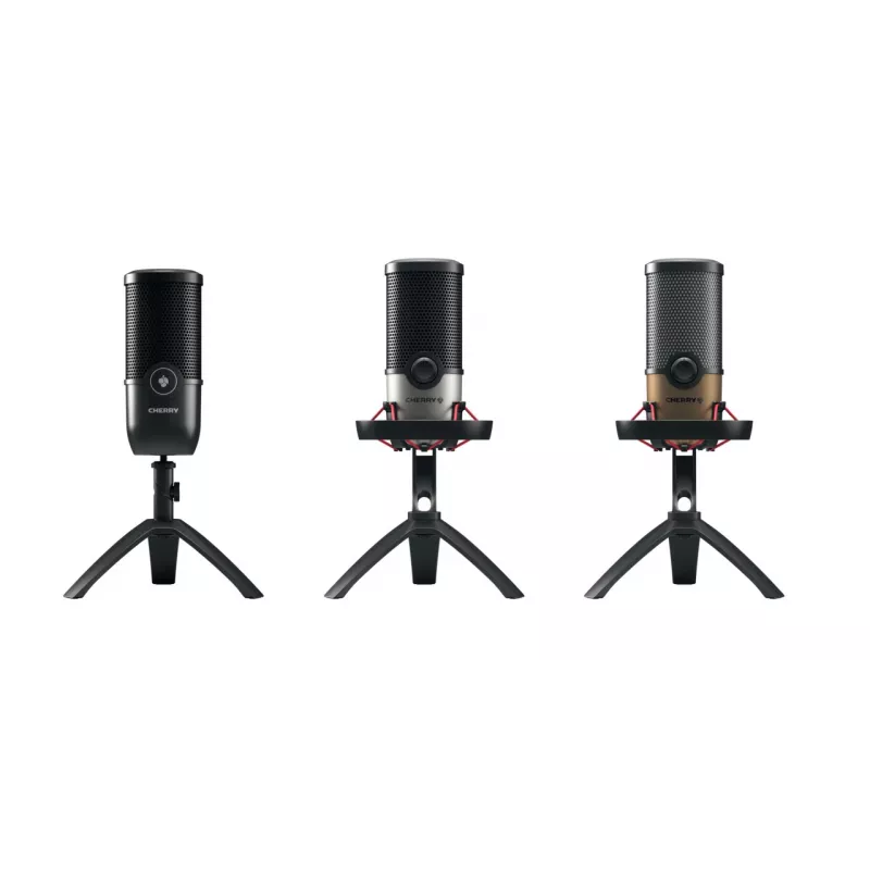 CHERRY UM 9.0 PRO RGB micrófono de mesa negro, cobre