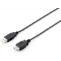 Equip cable alargador USB 2.0 Type-A, macho – hembra, 1,8 m, negro