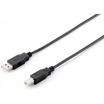 Cable USB 2.0 Type-A a Type-B Equip 128862 5,0 m negro